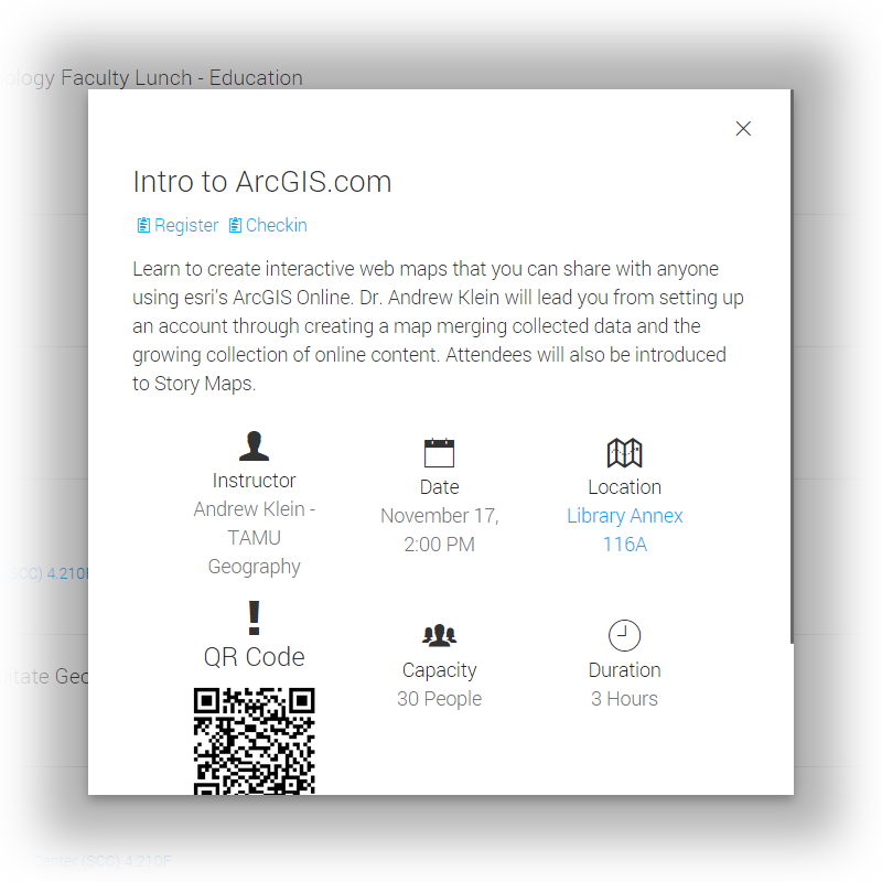 Card modal